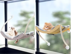 Qingqin fabricante al por mayor estable ventosa colgante ventana gato hamaca con manta - Product Image 5