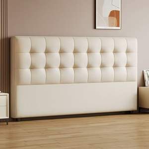 Cabecera de Cuero Acolchada Moderna, Mueble de Dormitorio Negro Elegante de Primera Calidad, Estructura de Soporte, Diseño Ecológico - Product Image 5