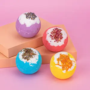 Groothandel Private Label 100G Levert Bubble Bad Bom Aromatherapie Spa Geschenkset Natuurlijke Organische Badbommen Ballen Verpakking
