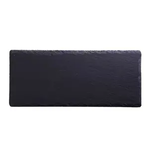 Wholesale Slate Dinner Plate Kitchen Table Decor Cheese Board Tray Custom Anti-Slip Placemats Dining