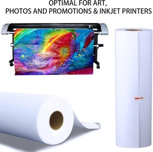 100% <span class=keywords><strong>Polyester</strong></span> vải Vải rộng định dạng mờ in kỹ thuật số nghệ sĩ <span class=keywords><strong>Polyester</strong></span> phun vải cuộn cho in phun - Product Image 4