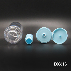 60ml + 1ml Pet nhựa trong suốt vòng chăm sóc da chai lotion tách ra thiết kế lật Top Toner container - Product Image 4