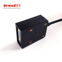Lector de código Qr de montaje fijo industrial DEWO, escáner de código de barras rápido de detección automática USB RS232 para línea de producción