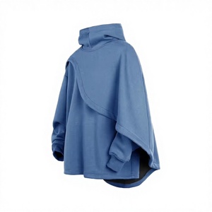Sudadera con Capucha y Máscara Antiviento Unisex 2025, 100% Algodón Grueso, Talla Grande, con Logotipo Personalizable y Cuello Alto - Product Image 2