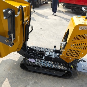 Mini-dumper hydraulique en gros d'usine, capacité de charge 500-800 kg, alimenté à l'essence, pour la construction et l'agriculture, avec pompe à moteur intégrée - Product Image 4