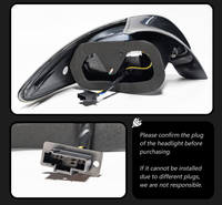 Feux arrière Peugeot 206 : Kit de modification LED avec feux de recul, feux stop et clignotants séquentiels pour voitures deux et trois volumes, 30W