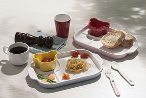 Plato <span class=keywords><strong>de</strong></span> 3 Divisiones <span class=keywords><strong>de</strong></span> plástico <span class=keywords><strong>de</strong></span> <span class=keywords><strong>melamina</strong></span> 100% con asa para niños que sirve la cena en el restaurante Plato dividido para niños - Product Image 6