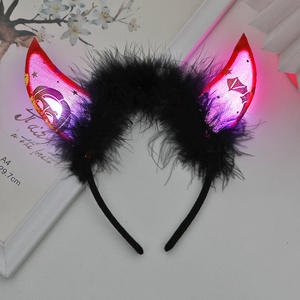Bandeau fantôme pour enfants Guirlande de cheveux rougeoyante Bandeau LED clignotant pour les événements de fête d'Halloween Bandeau lumineux - Product Image 3