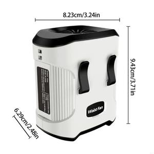 ใหม่พัดลมแขวนเอวพัดลมห้อยคอพกพาสะดวกชาร์จด้วย USB พัดลมพกพาสะดวกสำหรับกลางแจ้ง - Product Image 6