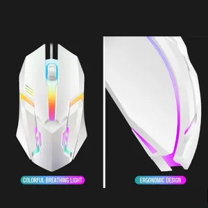 Ensemble de 4 pièces : <span class=keywords><strong>Casque</strong></span>, <span class=keywords><strong>Souris</strong></span> Gaming Filaire RGB et <span class=keywords><strong>Clavier</strong></span> pour Ordinateur - Product Image 6