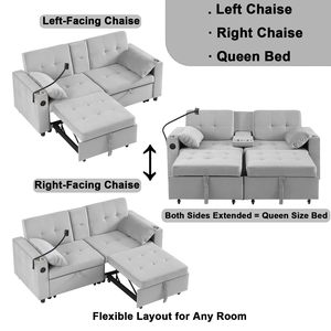 Nữ Hoàng Kích thước sofa giường kéo ra ngủ đi văng với cốc điện thoại chủ rắn khung gỗ tiết kiệm không gian thiết kế cho căn hộ nhỏ - Product Image 3