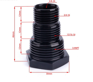 Bộ Chuyển Đổi Bộ Lọc Nhiên Liệu 5/8-24,<span class=keywords><strong>1</strong></span>/2-28, Phụ Kiện Bộ Lọc Dầu Ba Sợi Bằng Nhôm Thông Dụng Với Hai Gaskets-1pcs - Product Image 5