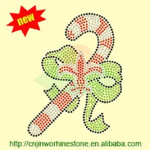 Kostenlose Probe Weihnachts logo Strass Wärme überträgt Strass Motiv