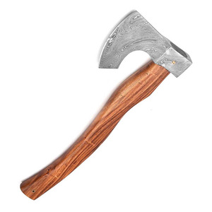 Damascus Steel Forged <b>Axe</b> with Rosewood Handle Custom Handmade Outdoor Camping <b>Wood</b> Cutting Tool OEM Damascus Steel Utility <b>Axe</b> - Product Image 1