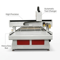 Machine de gravure sur pierre CNC 3 axes robuste MP-1325 ATC avec système Syntec pour la découpe de panneaux en aluminium-plastique