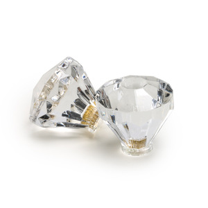 Acrylic Crystal Modern Europe Simple Kitchen Door Handles <b>Knobs</b> 96mm/128mm <b>for</b> Bedroom <b>Dresser</b> Cabinets Drawers Wardrobes - Product Image 2