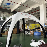 Tente dôme araignée gonflable portable imperméable à quatre pieds pour événements en plein air, abri aérien Horizon pour la publicité