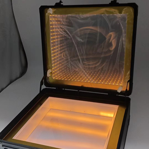 Valise de boeuf miroir éclairée avec logo personnalisé boîte de transport de viande mallette à steak LED vitrine pour restaurant steakhouse - Product Image 1