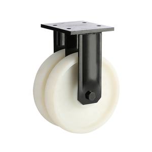 Double <span class=keywords><strong>Rhombus</strong></span> 200mm extra schwere Doppel rad Twin Red PU Rolle 8 10 12 16 IN 360 Grad drehbare Super Heavy Duty Wheels - Product Image 5