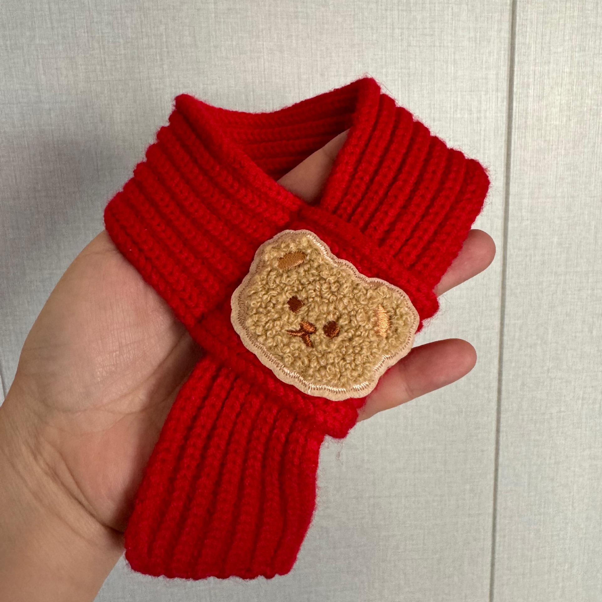 Brown bear scarf