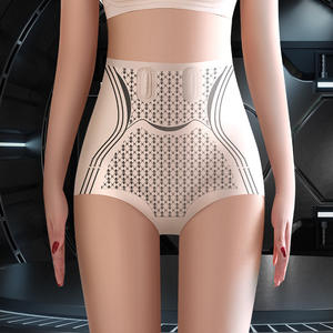 Culottes sans couture en soie glacée 2024, culottes <span class=keywords><strong>taille</strong></span> <span class=keywords><strong>haute</strong></span> pour femmes, pantalons de mise en forme du corps, culottes releveuses de fesses, shaper pour cyclistes - Product Image 6