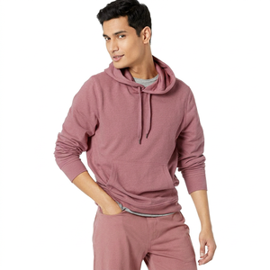 Sudaderas Clásicas de Algodón para Hombre, Color Liso con Logotipo, Estilo Pullover, Ajuste Suave, Ropa de Otoño - Product Image 1