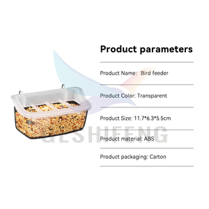 Vogelfutterspender Spritzwassergeschützte Vogelfutterschalen aus Kunststoff für Käfige Futterspender Taubenfutterspender zum Verkauf - Product Image 5