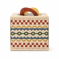 Cajas de Pizza de Cartón Kraft Impresas con Lámina Dorada UV Mate Biodegradable Personalizadas para Comida Rápida para Llevar