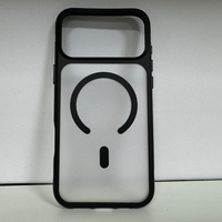 Étui transparent à aspiration magnétique TPU+PC+Magnétique antichoc pour 17 Pro Max 16 Protection intégrale anti-chute