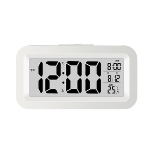 Mini Horloge Intelligente <span class=keywords><strong>de</strong></span> Table avec Affichage <span class=keywords><strong>de</strong></span> la Date, Température, Minuteur, Réveil pour Bureau, Chambre et Étude, avec Veilleuse - Product Image 1