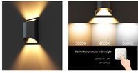 Applique murale LED moderne en aluminium étanche IP65 Applique murale d'extérieur haut et bas Lampes d'extérieur