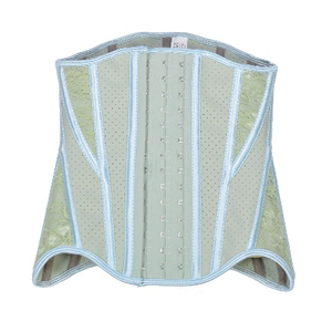 Ceinture de modelage Curve Ready 28 cm noire avec 17 baleines, superposition en dentelle pour le remodelage corporel 958-28cm-3 14 crochets - Product Image 6