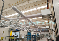 Conduit d'air en tissu flexible de style design industriel pour la climatisation conduit HVAC pour le système de ventilation d'air frais en usine directe