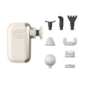 Pistolet de massage sans fil Healthpal Mini Portable Puissant 8 têtes 3 vitesses Massage musculaire par percussion des tissus profonds Soulagement de la douleur dorsale - Product Image 2