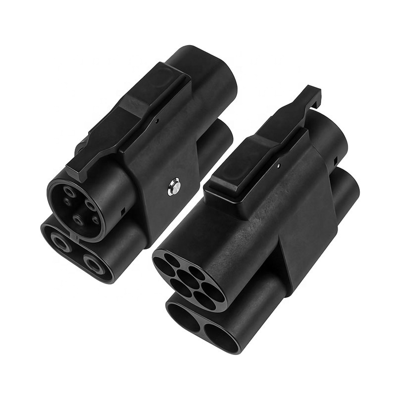 New CCS2 to CCS1 EV Charger Adapter with DC & AC Combined Outlet <strong>200KW</strong> up to 1000V for Electric Vehicle Charging