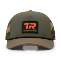Casquette de baseball extérieure 5 panneaux camouflage avec patch PVC personnalisé, perforée, en maille, découpée au laser, imperméable, vente en gros