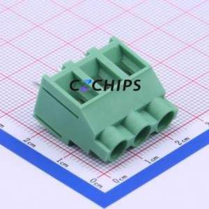 DB910-7.62-3P-GN-S <b>Screw</b> Terminal <b>Block</b> Through hole Component (THT),P=7.62mm Connector 1x3P 7.62mm Green Through Hole - Product Image 2