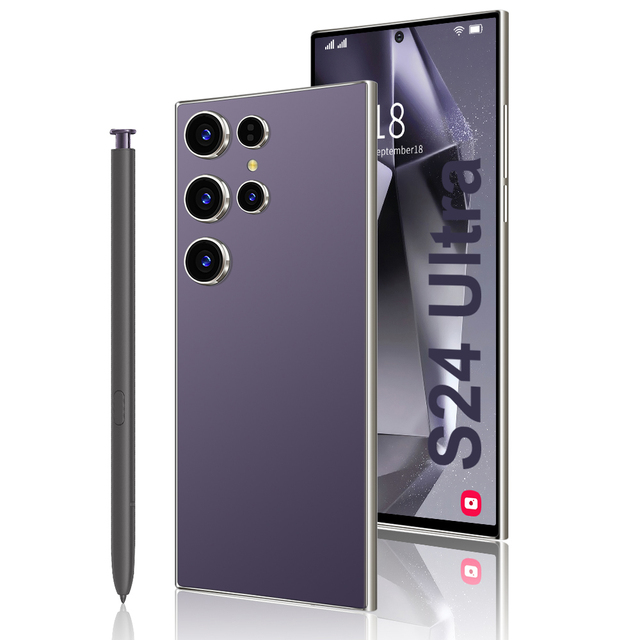 Fnban S24 Ultra 5G LTE Smartphone Deca Core 144Hz LCD Screen 108MP Camera Gaming English/Spanish French 120W Quick Charge