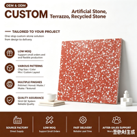 Terrazzo préfabriqué moderne de haute qualité, durable et antidérapant, 2700*1800mm, 600*600, finition mate, pour revêtement de sol, mur, plateau de table, atelier