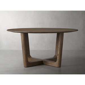 Personnaliser OEM ODM Mobilier d'intérieur de maison fabriqué à la main de luxe Table à manger ronde en bois base <span class=keywords><strong>Rennes</strong></span> - Product Image 4