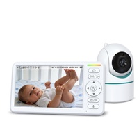 Caméra vidéo pour bébé sans fil longue portée avec batterie remplaçable 5000 mAh, dernier modèle, logo personnalisé, écran HD 6 pouces