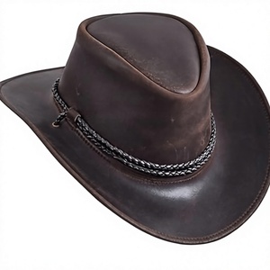 Sombrero de Vaquero de Cuero Gótico - Product Image 1