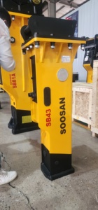 กล่อง SB43เบรกเกอร์ไฮดรอลิกสำหรับรถขุดรถตักดินขนาด6-9ตันน้ำหนักบรรทุกใหม่พร้อมมอเตอร์เครื่องยนต์หลัก - Product Image 2