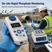 Détecteur de phosphate portable TR-107H, instrument de mesure du phosphate dans l'eau pour le traitement des eaux usées et la teinture des eaux usées de l'imprimerie