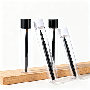 <span class=keywords><strong>Tube</strong></span> d'emballage en <span class=keywords><strong>plastique</strong></span> à bouchon à vis <span class=keywords><strong>transparent</strong></span> avec personnalisation en usine avec conception sérigraphiée forme de cylindre de logo personnalisé - Product Image 4