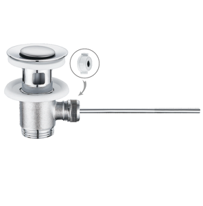 Goulotte de vidange escamotable G1 pour lavabo de salle de bain avec tige de levage, drain universel pour vasque de lavabo sur pied - Product Image 1