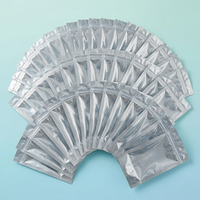 Sacs sous vide en aluminium transparents à l'avant et argentés à l'arrière, thermoscellables, plats, scellés sur 3 côtés, pochettes Mylar à ouverture supérieure pour bonbons