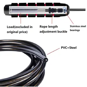 قابل للتعديل اللياقة البدنية شعار مخصص بسعر الجملة حبل قفز ونط مع قابل للتعديل اللياقة البدنية jumprope