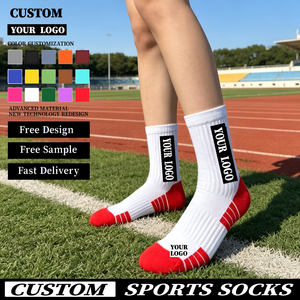 Chaussettes <span class=keywords><strong>de</strong></span> sport en nylon tricoté léger, résistantes aux déchirures, avec logo personnalisé, pour la course à pied - Product Image 1