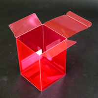 Boîtes cadeaux en plastique PET transparentes rectangulaires de haute qualité pour café, thé, jus, boissons, emballages en blister recyclables, couleur personnalisée or